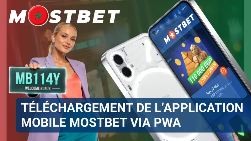 Un navigateur mobile affiche l’option permettant d’ajouter MostBet à l’écran d’accueil en mode PWA.