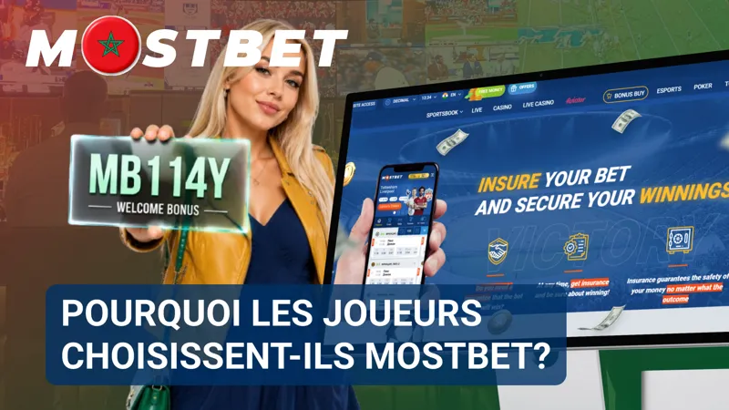 Une comparaison visuelle souligne plusieurs atouts de MostBet dans un environnement numérique.